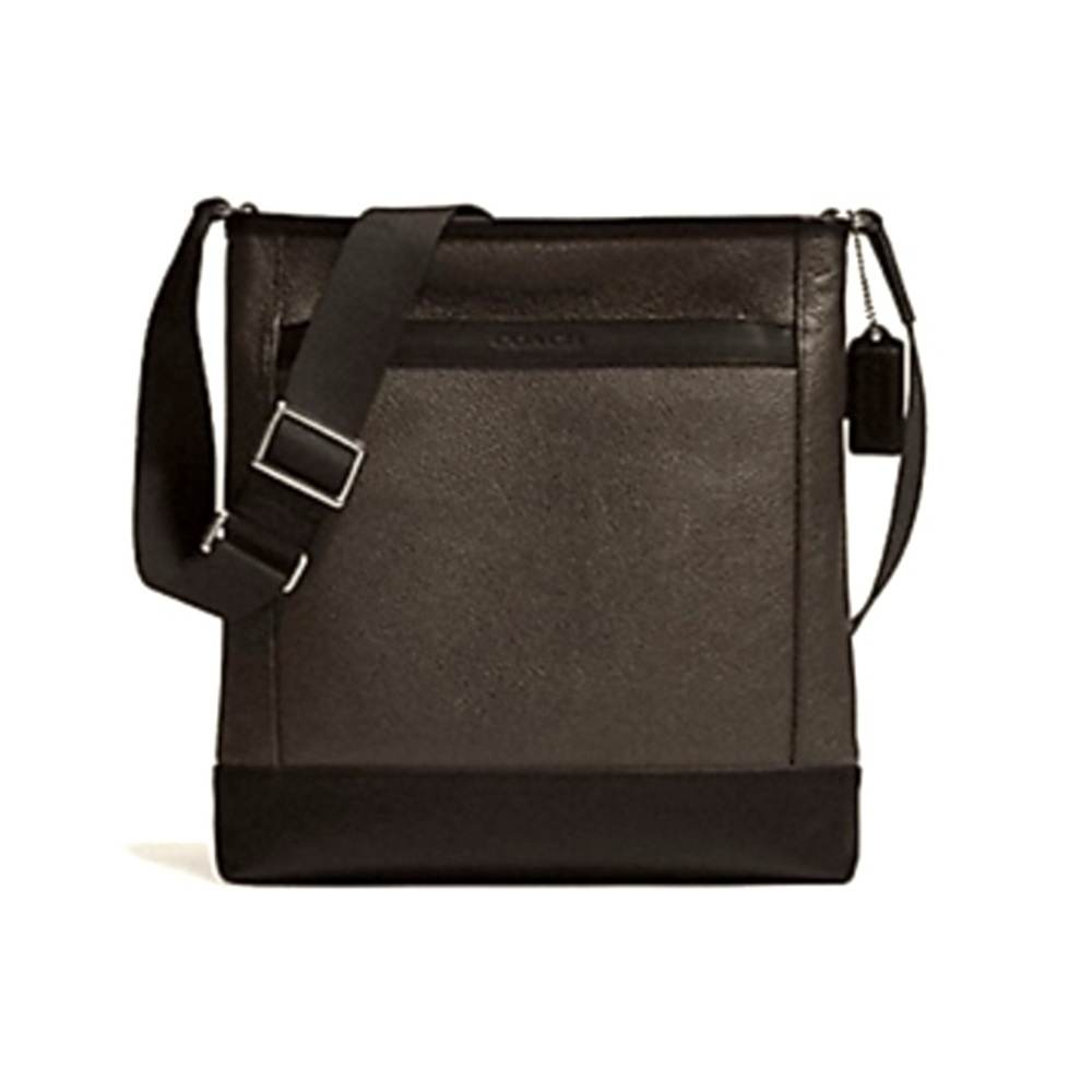 NWOT COACH CAMDEN GUNMETAL LEATHER/SUEDE TECH CROSSBODY
